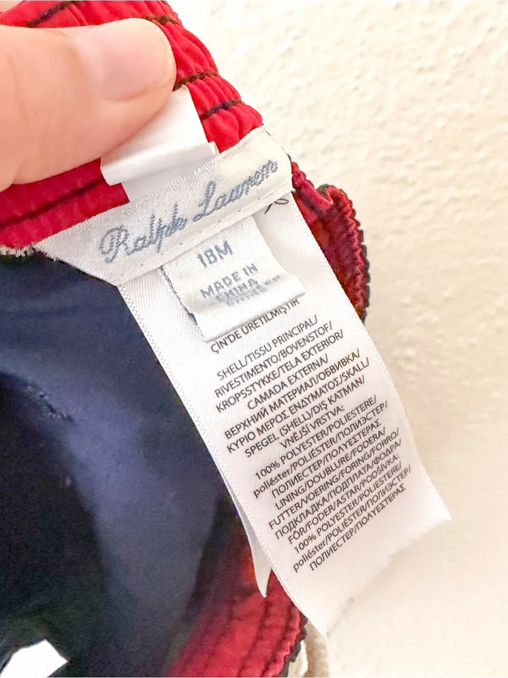 Ralph Lauren Baby Boys Navy Blue Swim Trunks